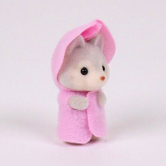 Calico Critters Sylvanian Families Husky Boy Triplet Baby - Picture 4 of 8